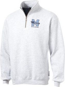 Sport-Tek 1/4-Zip Sweatshirt, White